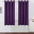 LEMOMO Purple Blackout Curtains 66 x 63 Inch Length/Set of 2 Curtain by Lemomo