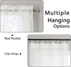 OWENIE Furman Sheer Curtains 63 inch Length - Image 4