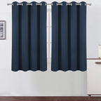 LEMOMO Navy Blue Thermal Blackout Curtains/52 x 54 Inch/Set of 2 Panels Room by Lemomo