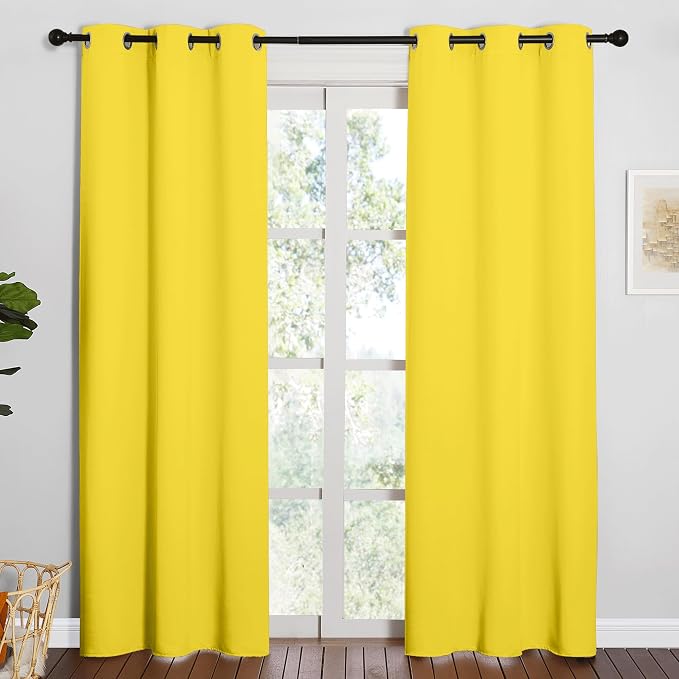 NICETOWN 84 inches Curtains for Office and Theater, Thermal Insulated Solid by NICETOWN