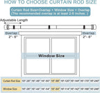 Byondeth Curtain Rods for Windows 16 to 88 Inches Adjustable Length 1 Inch - Image 4