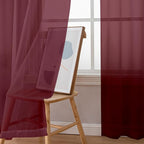 Simplebrand Red Sheer Panles 72 Inches Long 2 Panels - Image 3
