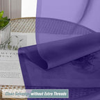Purple Sheer Curtains 90 Inches Long 2 Panels, Light Filtering Solid Sheer - Image 2