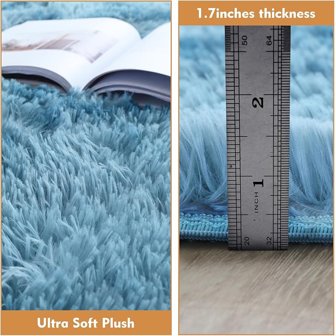 Super Soft Circle Rugs for Girls Princess Castle Toddlers Play Tent 5 Diameter - Image 5