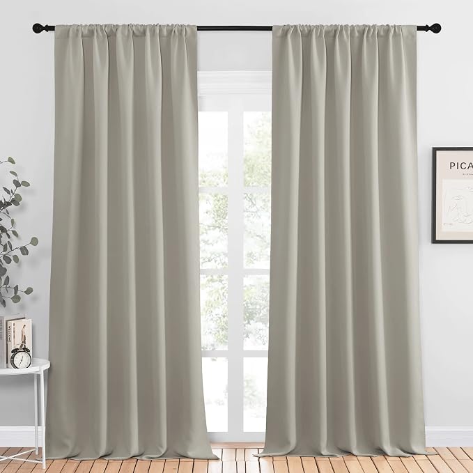 NICETOWN Blackout Curtains for Living Curtains, Room Darkening Window Curtain by NICETOWN