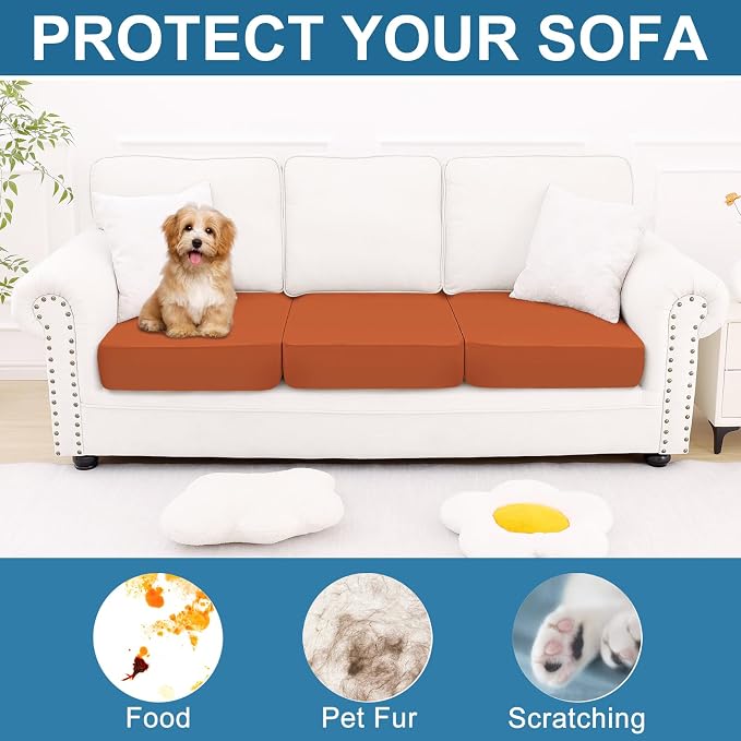 Smiry Printed Couch Cushion Covers, Stretch Soft Couch Covers - Image 7