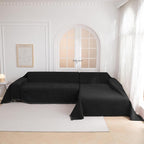 MYSKY HOME Black Chenille Sofa Slipcover Couch Covers - Image 4