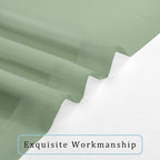 OWENIE Sage Green Sheer Curtains 96 Inches Long 2 Panels Set, Elegant Sheer - Image 7