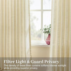 IVAPUPU 60 Inch Extra Width Pinch Pleat Curtains - Image 2