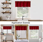 Chyhomenyc Red Short Curtain Valance - Image 8