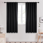 Deconovo Blackout Curtains, Thermal Insulated, W42 x L72 2 Panels, Back Tab by Deconovo