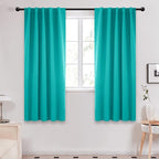 Deconovo Blackout Curtains, Thermal Insulated, W42 x L63 2 Panels, Back Tab by Deconovo