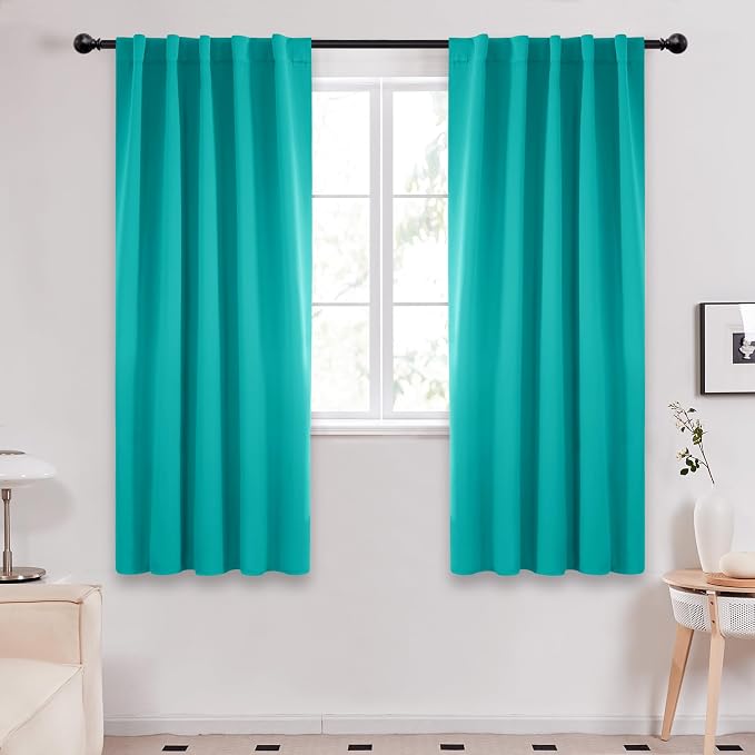 Deconovo Blackout Curtains, Thermal Insulated, W42 x L72 2 Panels, Back Tab by Deconovo