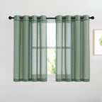 NICETOWN Semi Sheer Short Curtains by NICETOWN