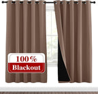 NICETOWN Living Room Completely Shaded Draperies, Privacy Protection & Noise by NICETOWN