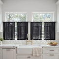 MIULEE Black Curtains 24 Inch Length by MIULEE