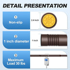 CorkLatta Bronze Shower Curtain Rod 31 to 80 Inch, 1 Inch Diameter Adjustable - Image 3