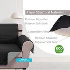 U-NICE HOME Loveseat Sofa Cover Reversible Couch Cover - Image 4