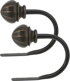 Decopolitan Facet Ball Curtain Holdback Pair, Vintage Bronze by Decopolitan