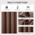 Joydeco Blackout Curtains 54 Inch Length 2 Panels Set, Thermal Insulated Long - Image 4