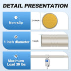 CorkLatta Brushed Shower Curtain Rod 31 to 104 Inch, 1 Inch Diameter Adjustable - Image 3