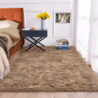 ORINOVA Beige 5x7 Area Rug Washable Shaggy Faux Sheepskin Fluffy Fur Rug by ORINOVA