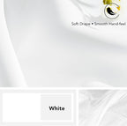 Deconovo Pure White Curtains for Living Room, Back Tab and Rod Pocket Curtain - Image 7