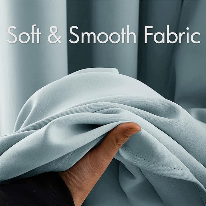 MIULEE Blackout Room Darkening Curtains Thermal Insulated Drapes Solid Window - Image 3