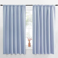 NICETOWN Blackout Curtains for Bedroom, Vintage Blue, 1 Pair, 70 by 63-inch by NICETOWN