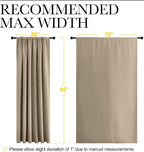 NICETOWN 2 Panels Blackout Curtains, Rod Pocket Thermal Insulated Drapess - Image 4