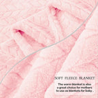 inhand Super Soft Pink Cute Throw Blanket, Cozy Plush Fleece Blanket Throw Size - Image 5