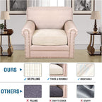 H.VERSAILTEX High Stretch Individual Seat Cushion Covers Sofa Slipcovers Couch - Image 2