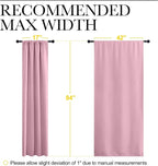 NICETOWN Blackout Curtains for Living Curtains, Rouge Pink, 2 Panels, 42 by 84 - Image 5