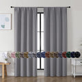 Simplebrand Ava Light Grey Blackout Curtains by Simplebrand