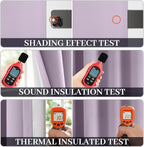 Yakamok Lilac 100% Blackout Curtains 63 Inches Long - Image 5