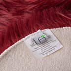 Ashler faux fur rug, Fluffy Shaggy Area Rug Ultra Soft 3 x 3 Feet Round Fur Rug - Image 8