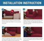 H.VERSAILTEX 4 Piece Stretch Sofa Covers - Image 6