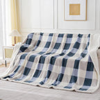 PU MEI Sherpa Throw Blanket Reversible Large Big King Size Flannel Blankets by HOME