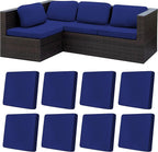 8Pcs Stretch Patio Cushion Covers, Outdoor Couch Covers Replacement, Outdoor by BIETYONE
