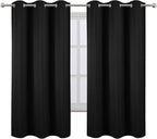 LEMOMO Black Thermal Blackout Curtains/38 x 63 Inch/Set of 2 Panels Room - Image 2