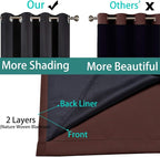 Yakamok 100% Blackout Patio Door Curtain Panels - Image 5