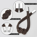 NICEEC 2 Pack Mini Magnetic Curtain Tiebacks Nordic Simple Style Drape Tie - Image 3
