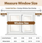 USFOOK Silver Curtain Rod, 7/8 Inch Curtain Rods - Image 7
