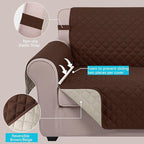 U-NICE HOME Reversible Oversized Chair Covers Quilted Water Repellent Pet - Image 3