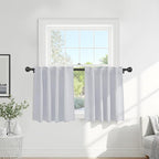 PONY DANCE White Curtains for Small Window Energy Efficiency Room Darkening by PONYDANCE