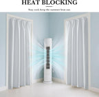 RYB HOME White 100% Blackout Curtains, Thermal Insulated Heat & UV Blocking - Image 4