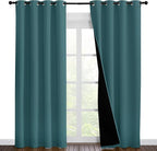 NICETOWN Complete 100% Blackout Curtain Set, Thermal Insulated & Energy by NICETOWN