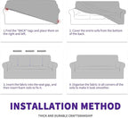 ZNSAYOTX Stretch Oversized Couch Cover Universal Sofa Covers - Image 8