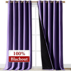 NICETOWN 100% Blackout Blinds, Laundry Room Decor Window Treatment Curtains - Image 2
