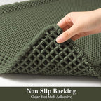 RESARE Christmas Waffle Bathroom Runner Rugs, Super Absorbent Bath Mat Non Slip - Image 4